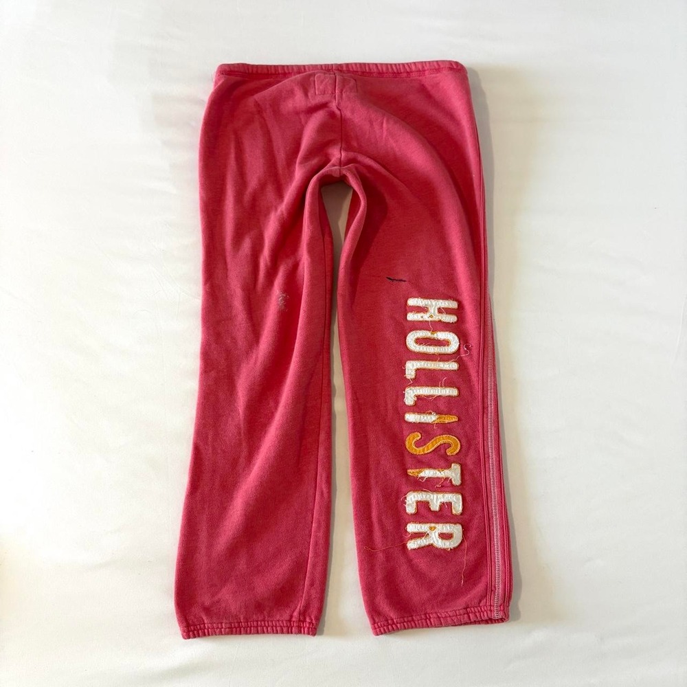 Hollister Cali Love Capri Sweatpants Womens XS Pink Y2K Low Rise Ankle Joggers - Picture 3 of 8